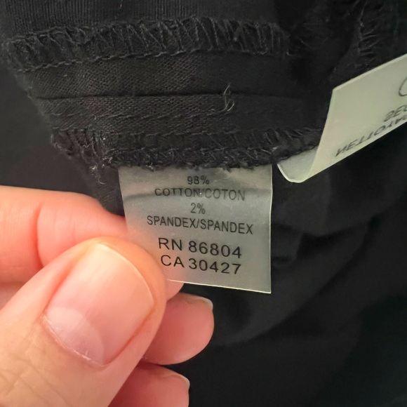 Magaschoni black cotton blend trouser pants women’s size 12 - Picture 7 of 7